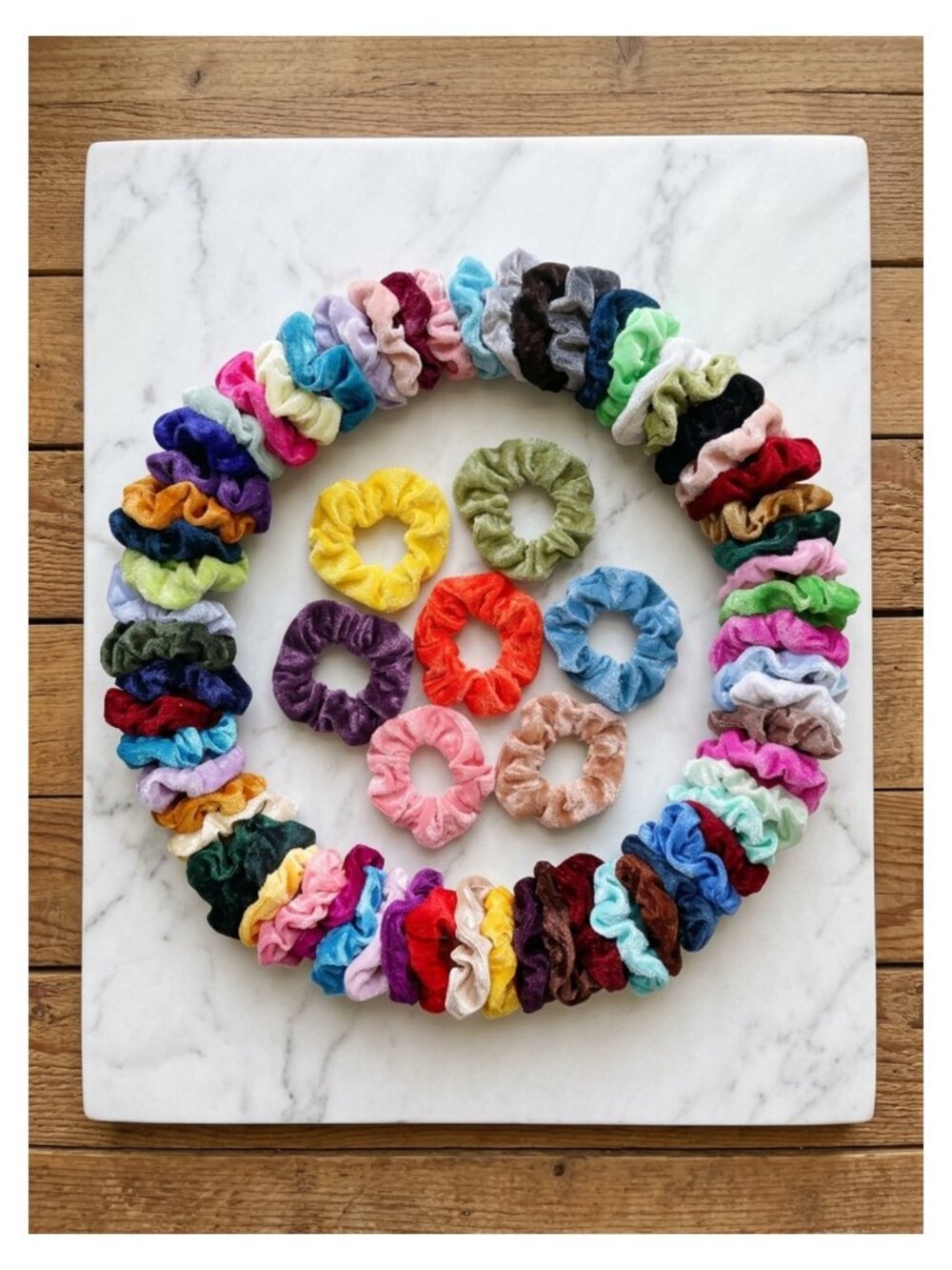 75 Pcs Velvet Hair Scrunchies Hair Bands Women Girls Elastic Ties